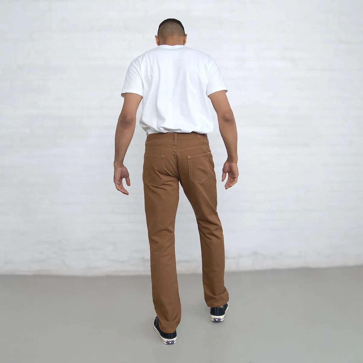 100% Cotton Tailored Fit Brown