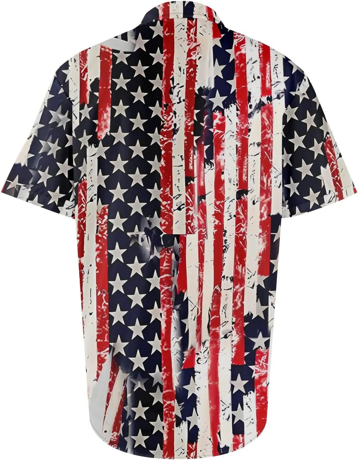 2025 July 4th Shirts for Men Casual & Breathable Independence Day Print Shirt