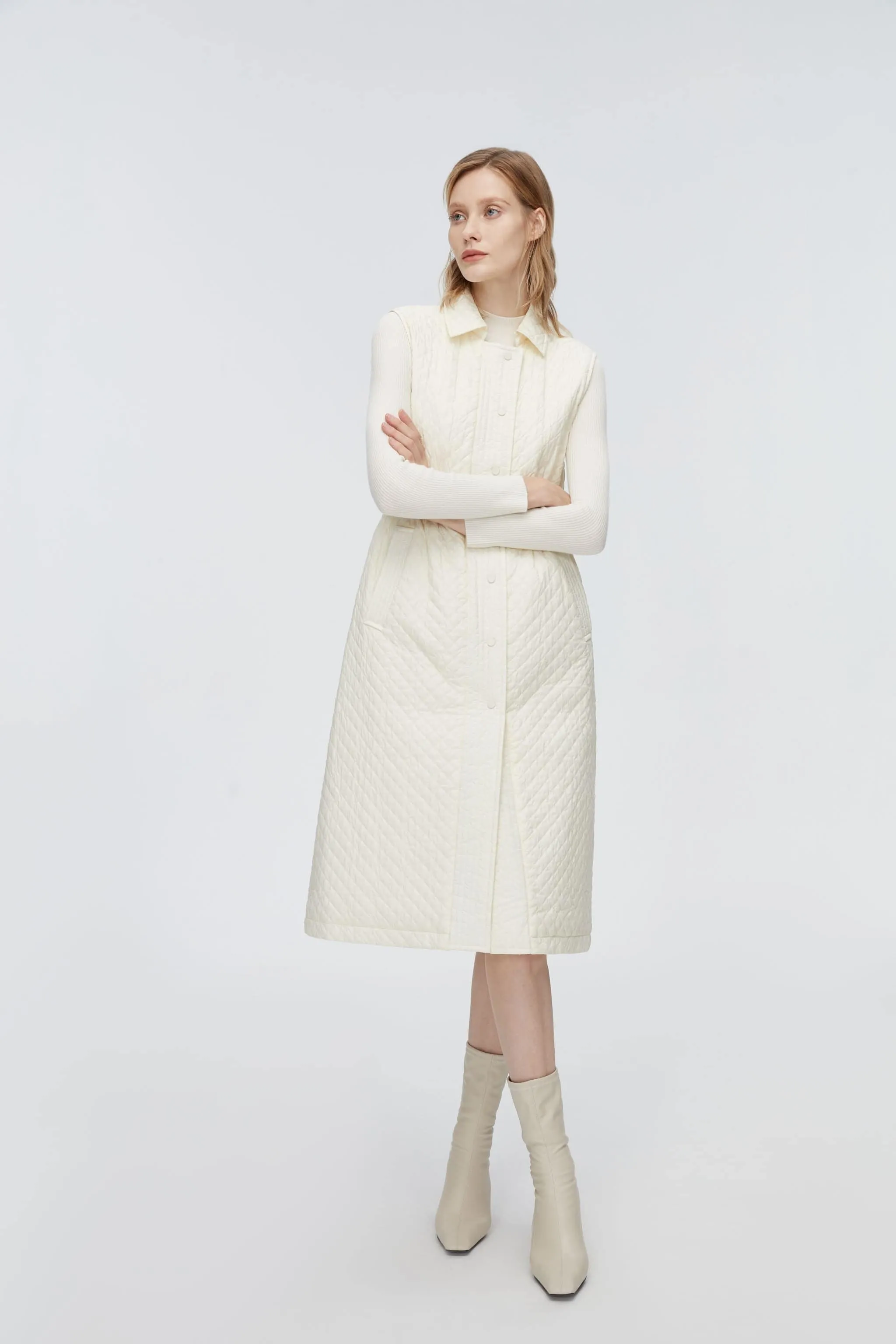 3-in-1 Artist-Designed Quilted Full-Length Trench