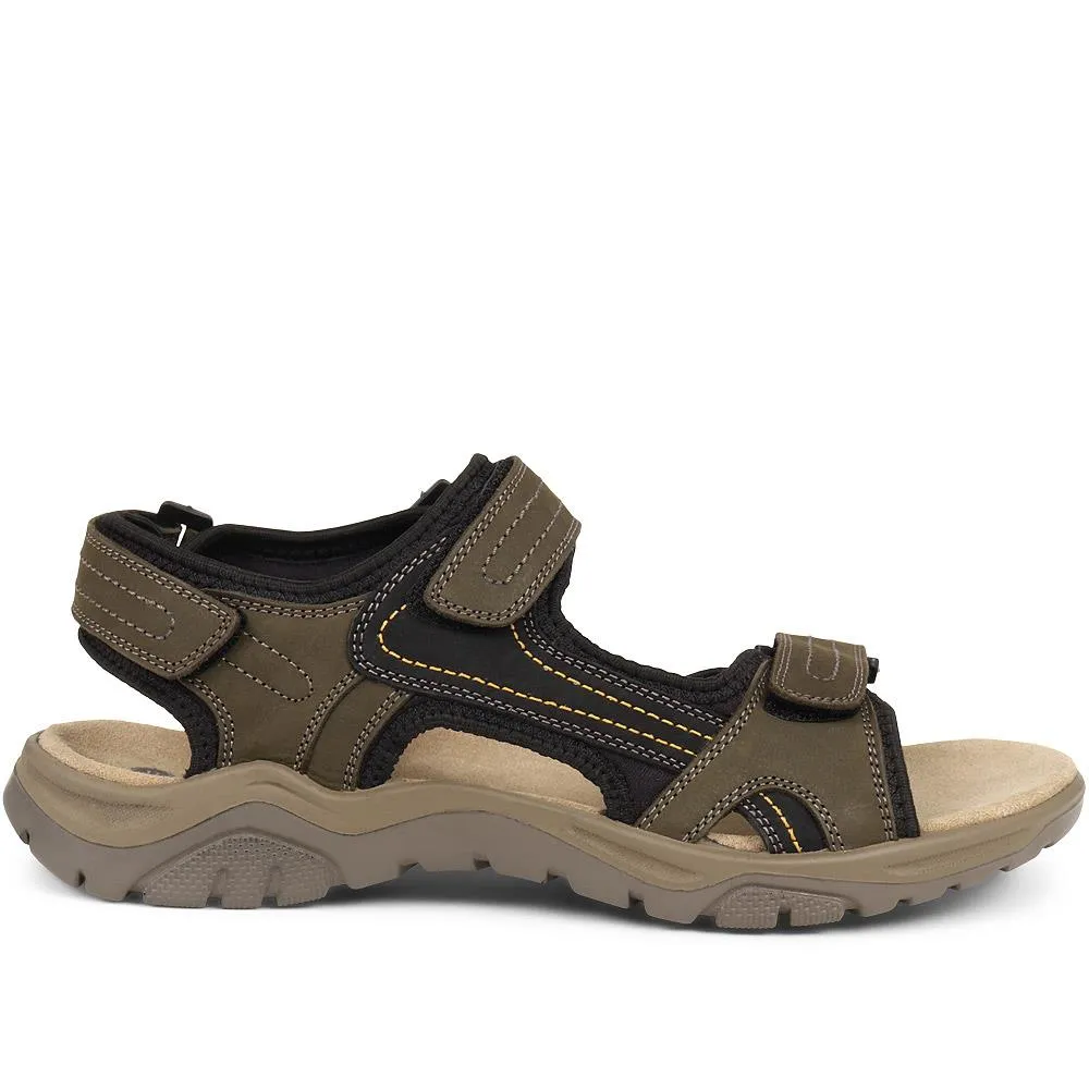 Adjustable Leather Walking Sandals - DDIN37013 / 323 361