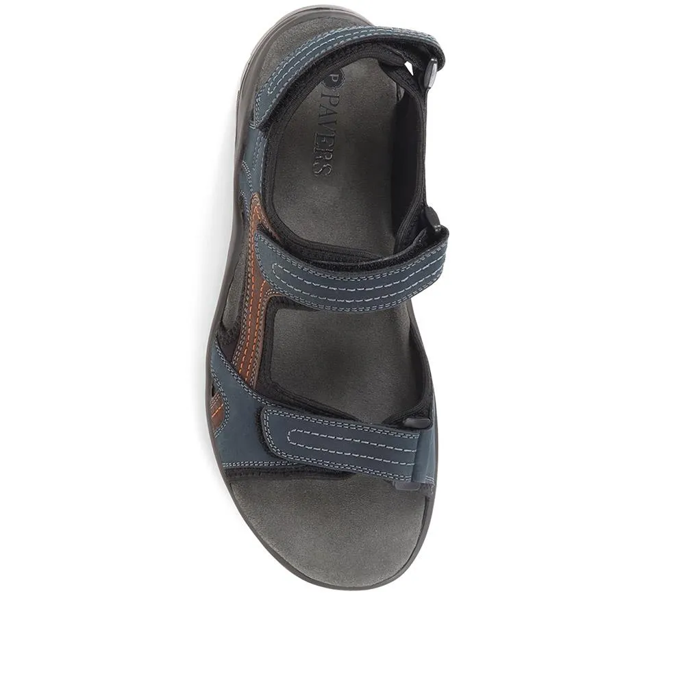 Adjustable Leather Walking Sandals - DDIN37013 / 323 361