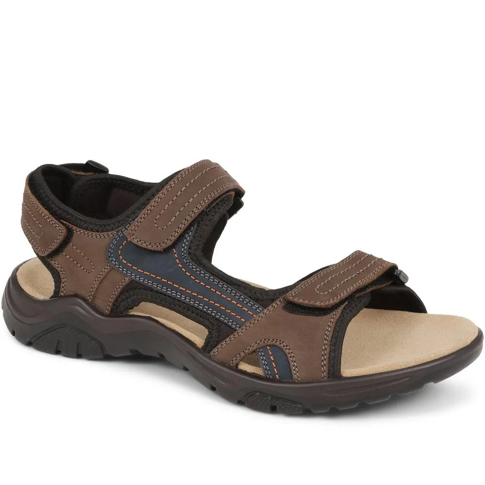 Adjustable Leather Walking Sandals - DDIN37013 / 323 361