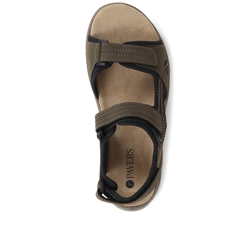 Adjustable Leather Walking Sandals - DDIN37013 / 323 361