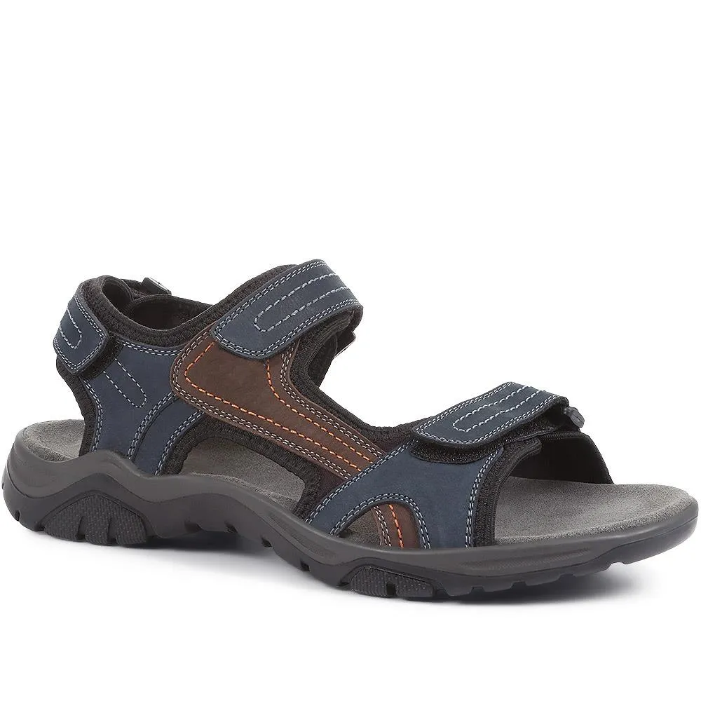 Adjustable Leather Walking Sandals - DDIN37013 / 323 361