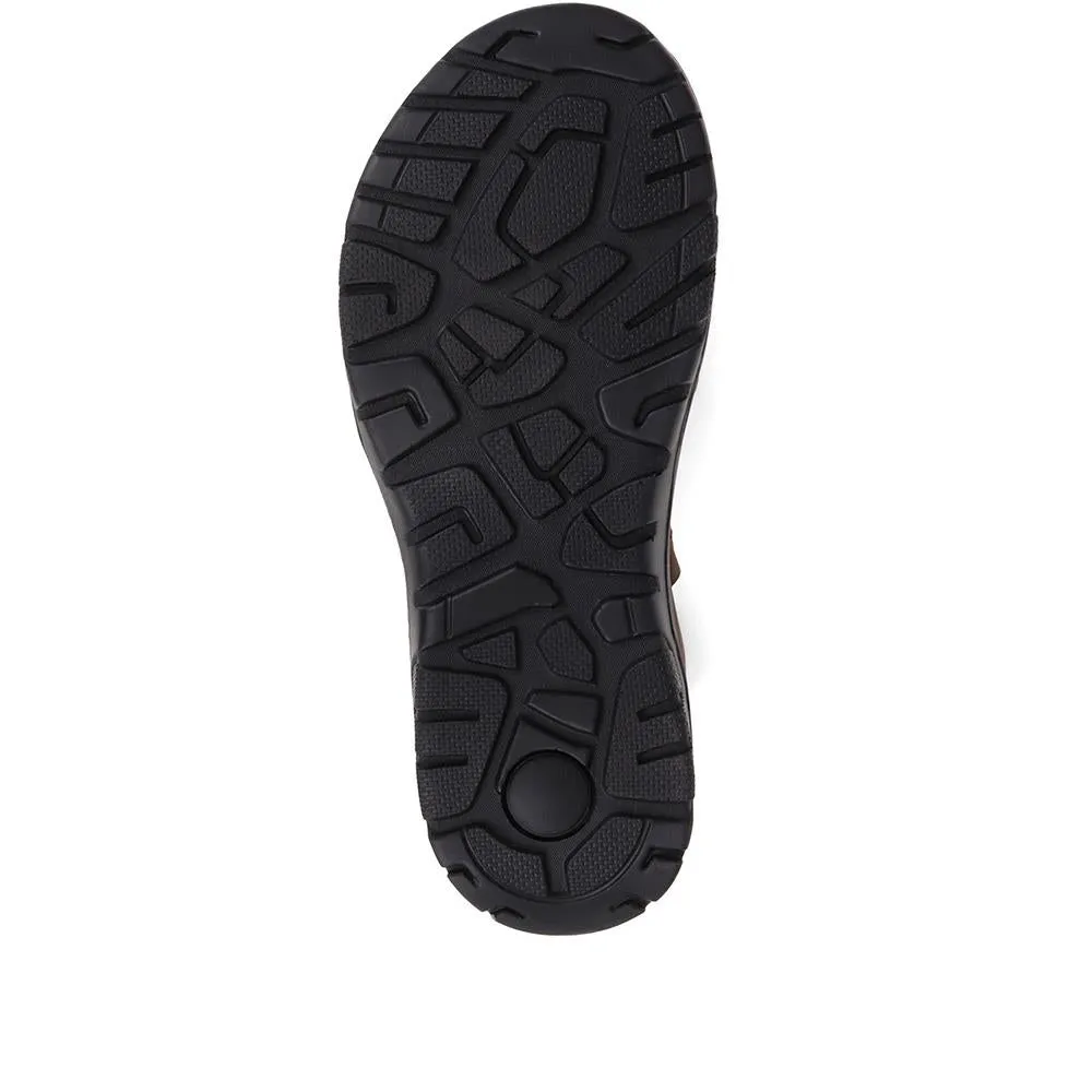 Adjustable Leather Walking Sandals - DDIN37013 / 323 361