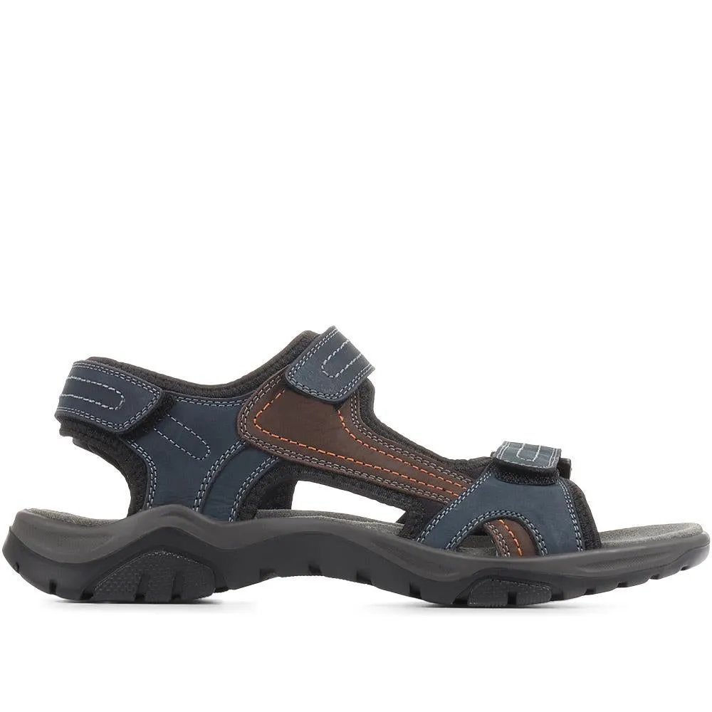 Adjustable Leather Walking Sandals - DDIN37013 / 323 361