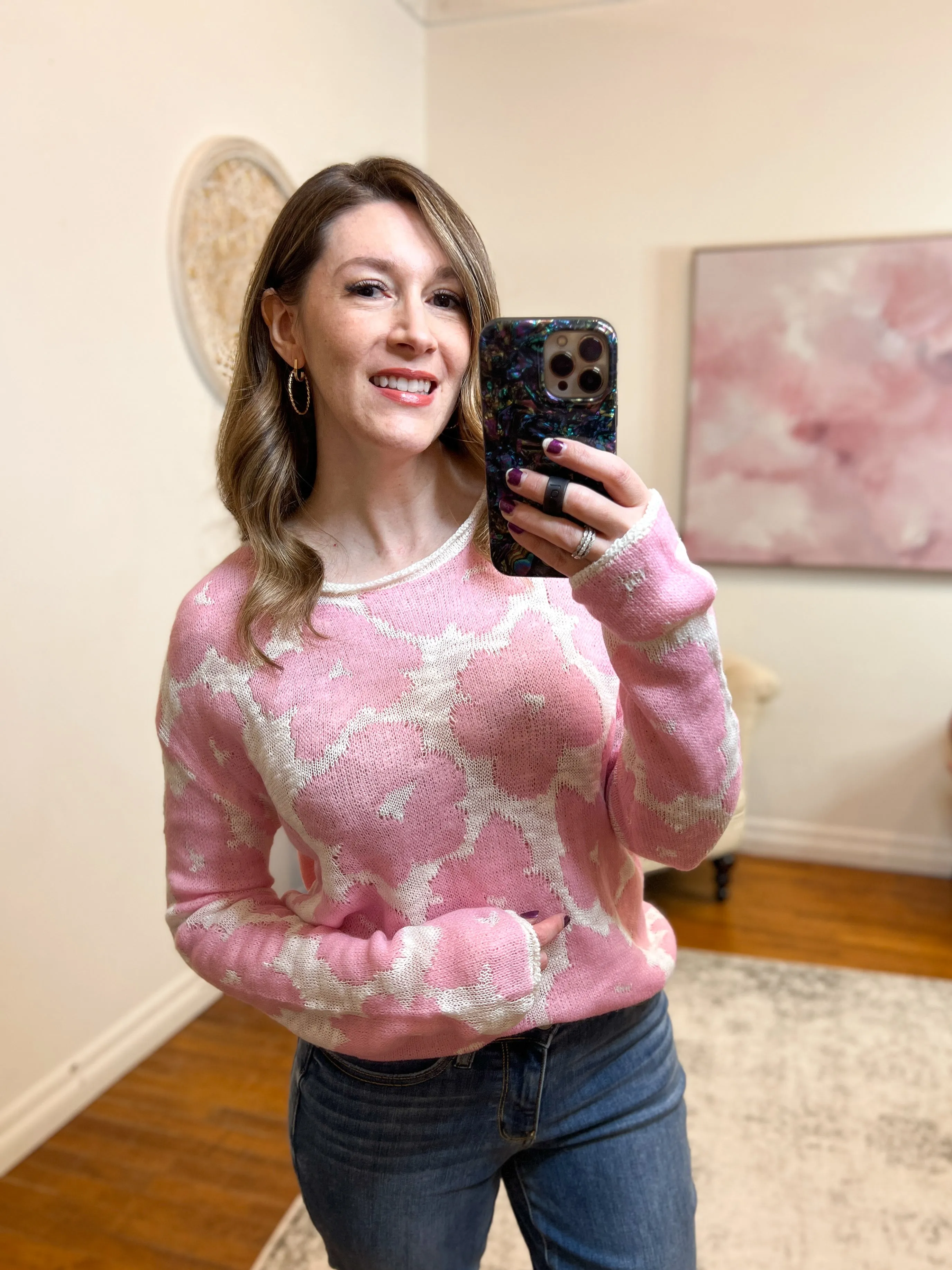 Belle Floral Sweater FINAL SALE