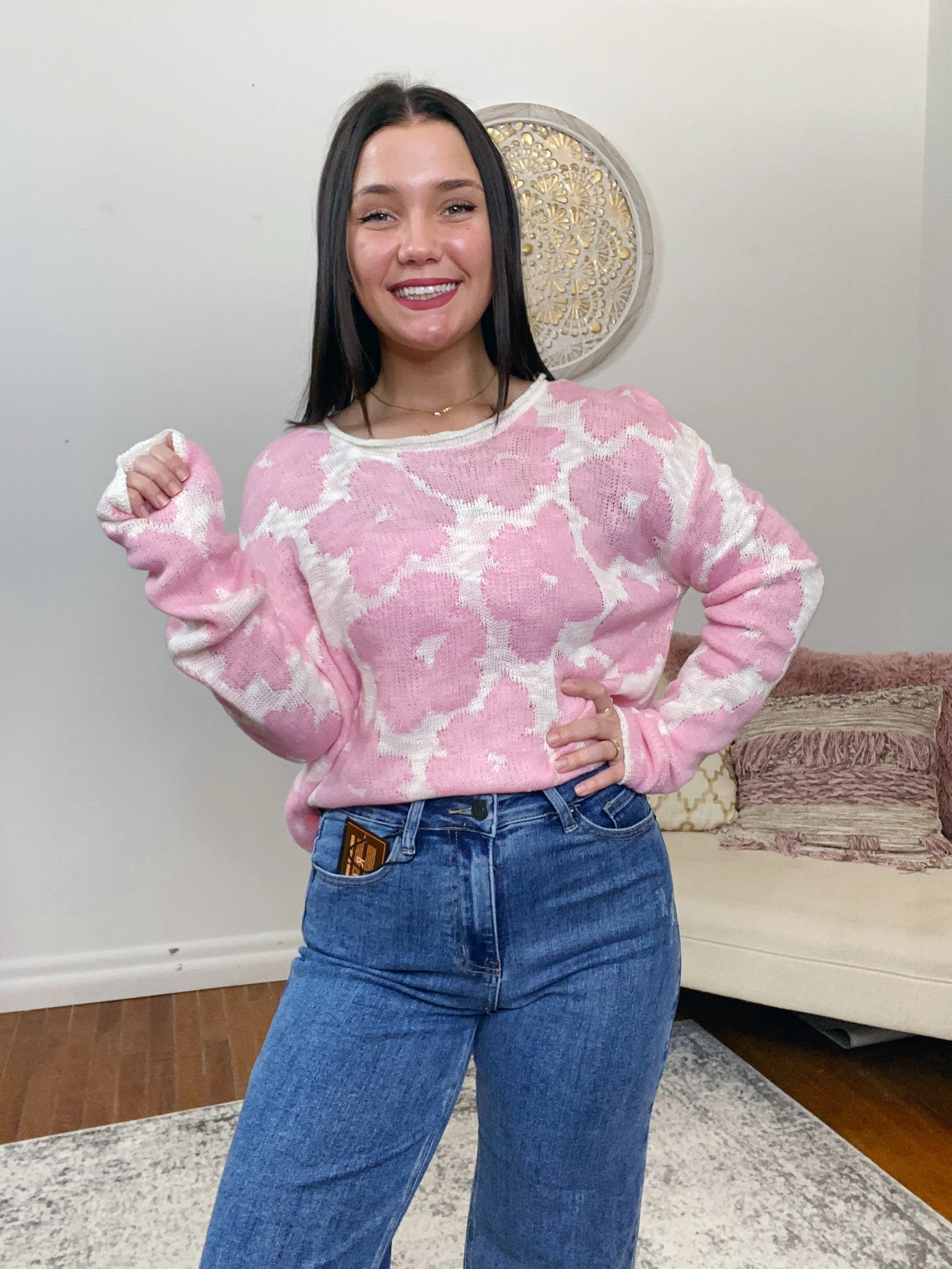 Belle Floral Sweater FINAL SALE