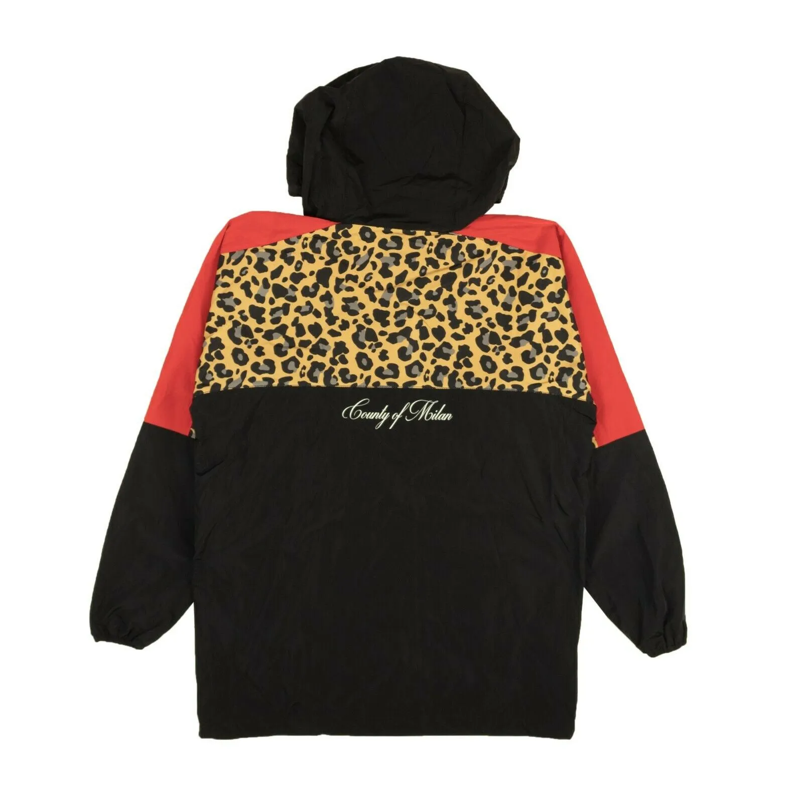 Black And Red Leopard Windbreaker