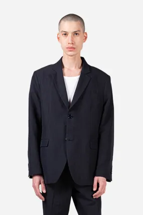 Blazer Cotton Linen - Dark Navy