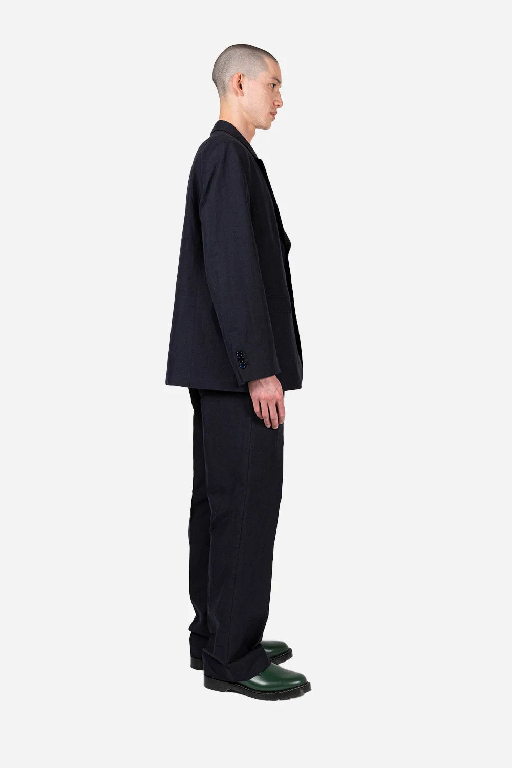 Blazer Cotton Linen - Dark Navy