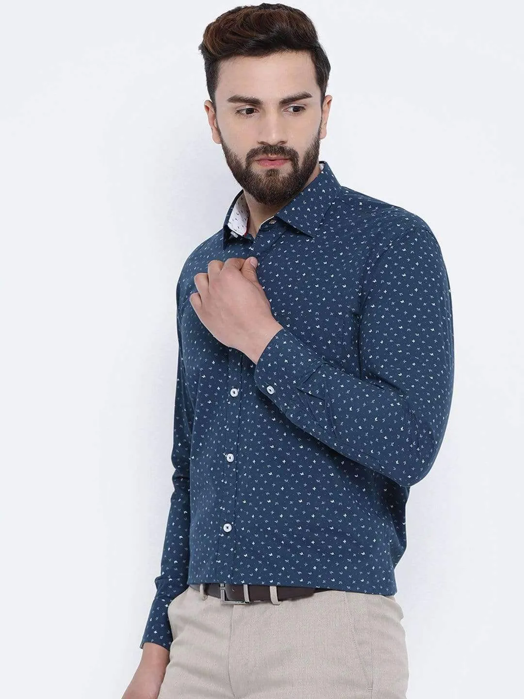Blue Club Wear Regular Fit Shirt