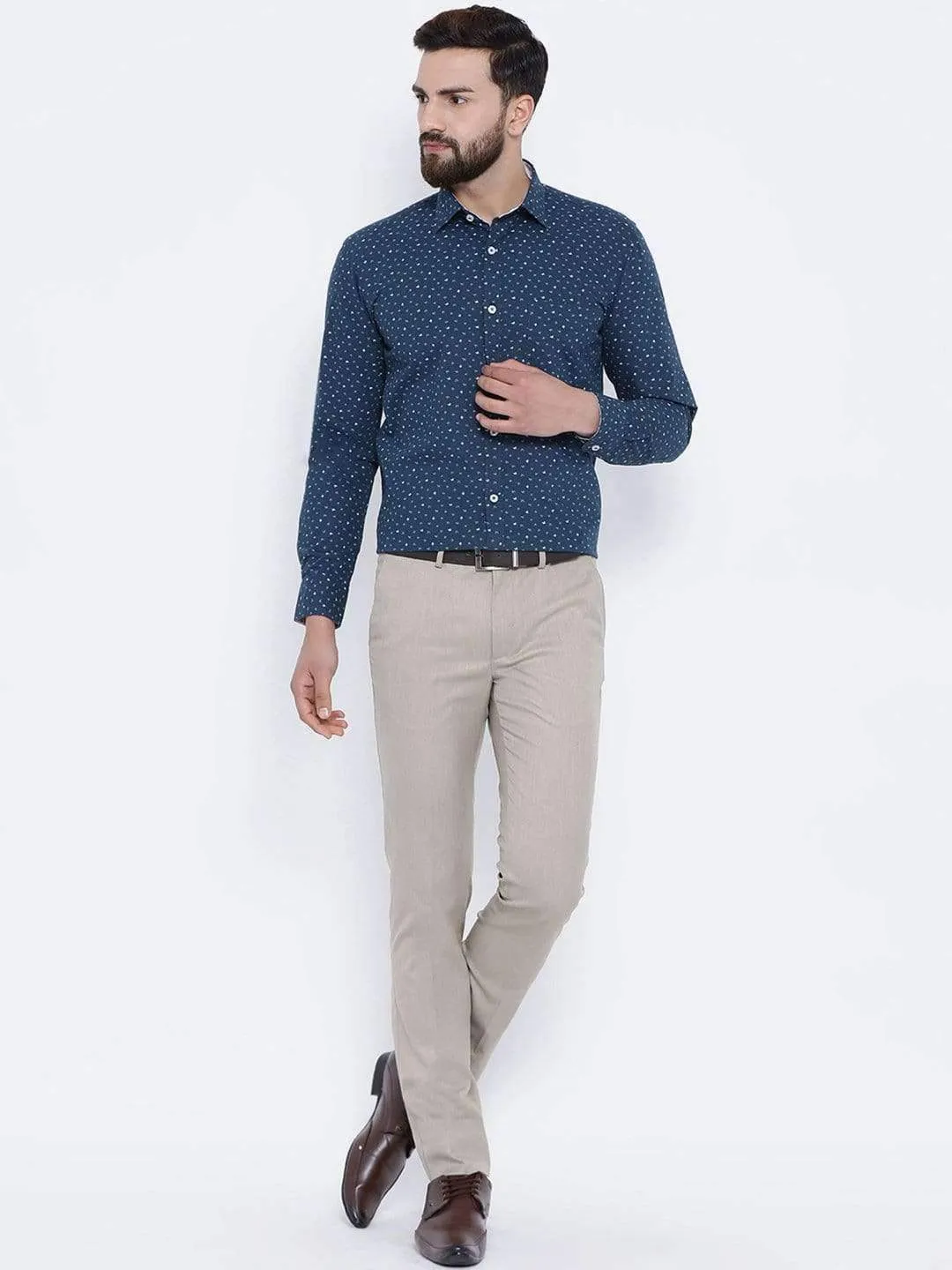 Blue Club Wear Regular Fit Shirt