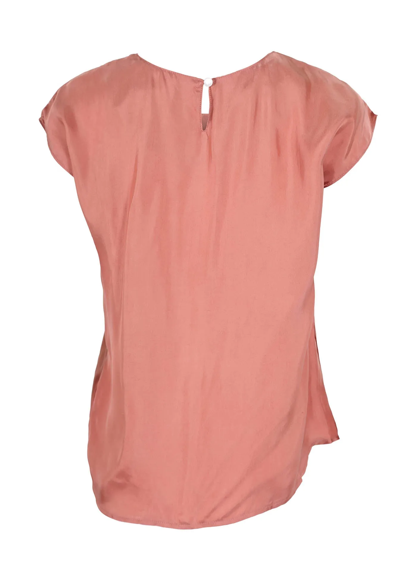 Bordeaux Tee Salmon In Cupro Twill