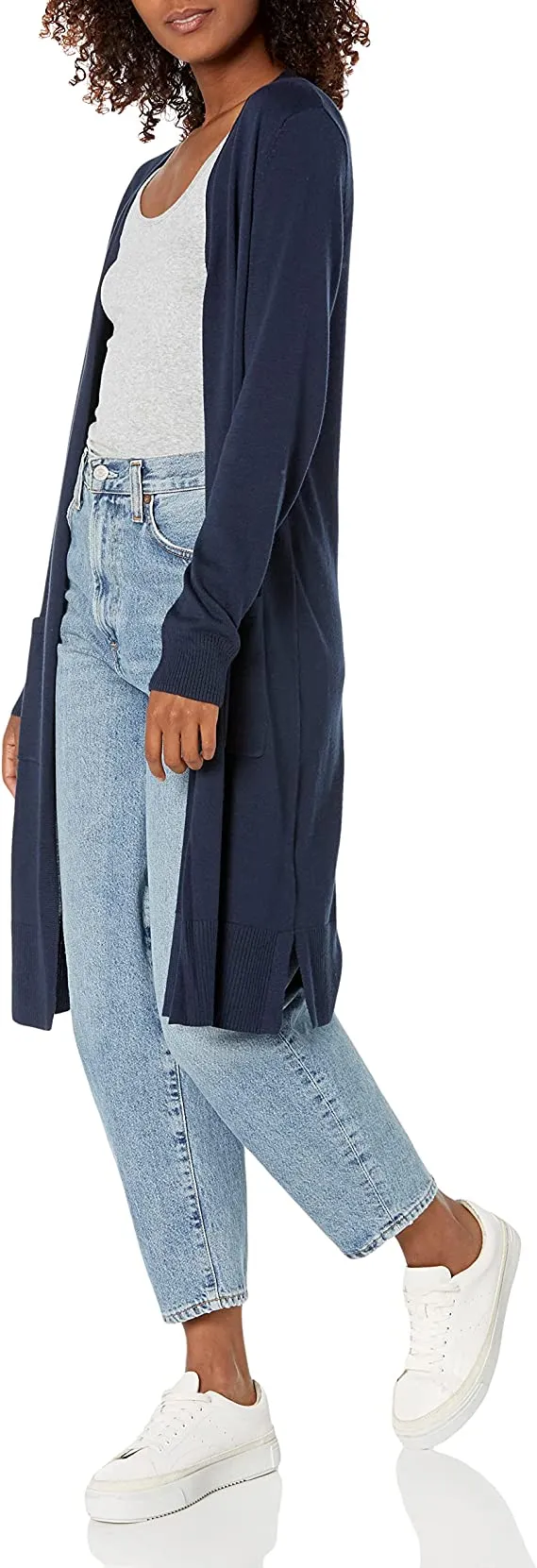 Camel Heather Women's Lightweight Longer Length Cardigan Sweater (Available in Plus Size) - AE Store