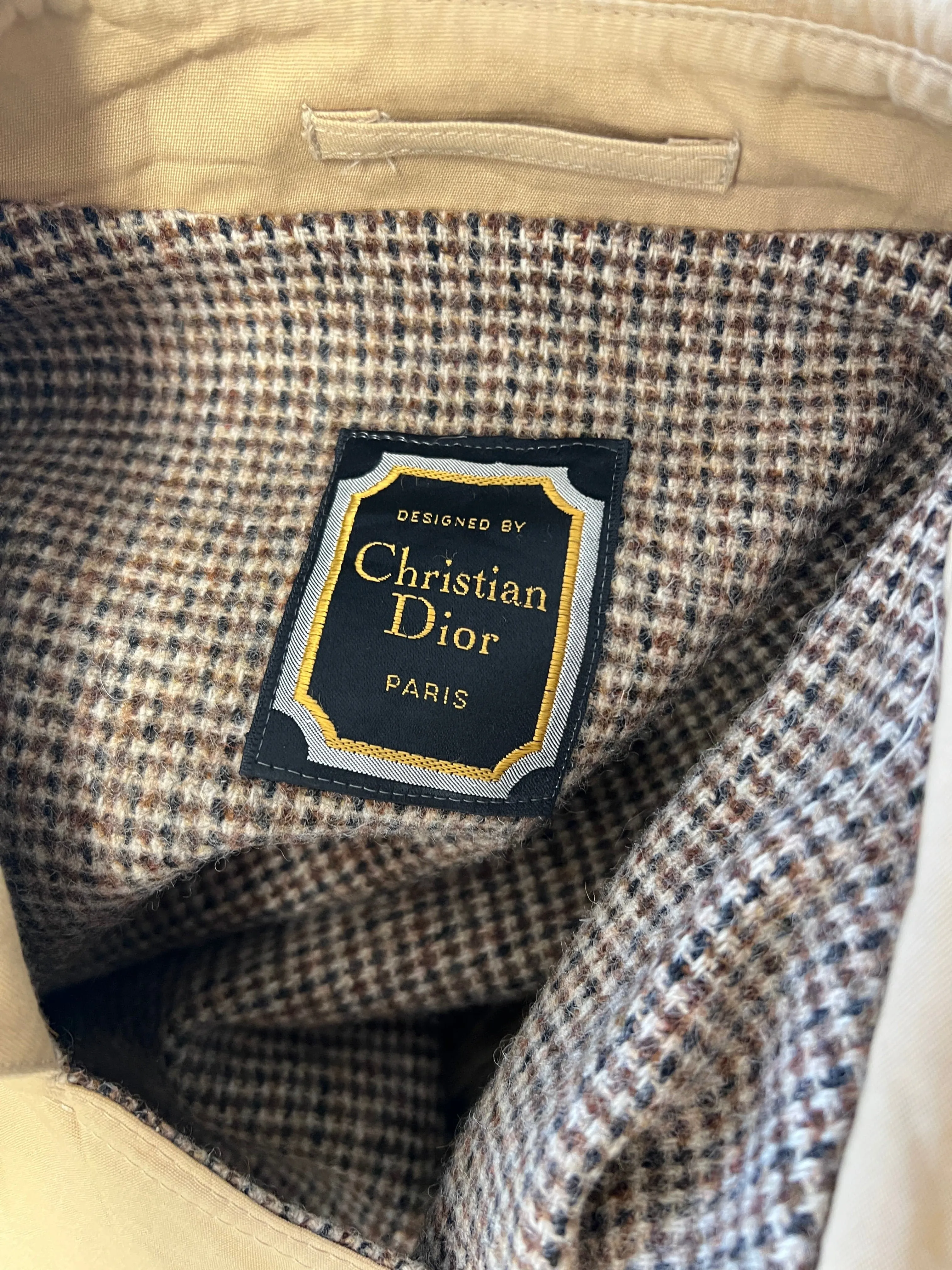Christian Dior Light Trench Coat Size 42R  ASL5261