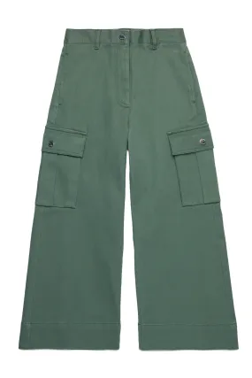Cotton drill cargo trousers
