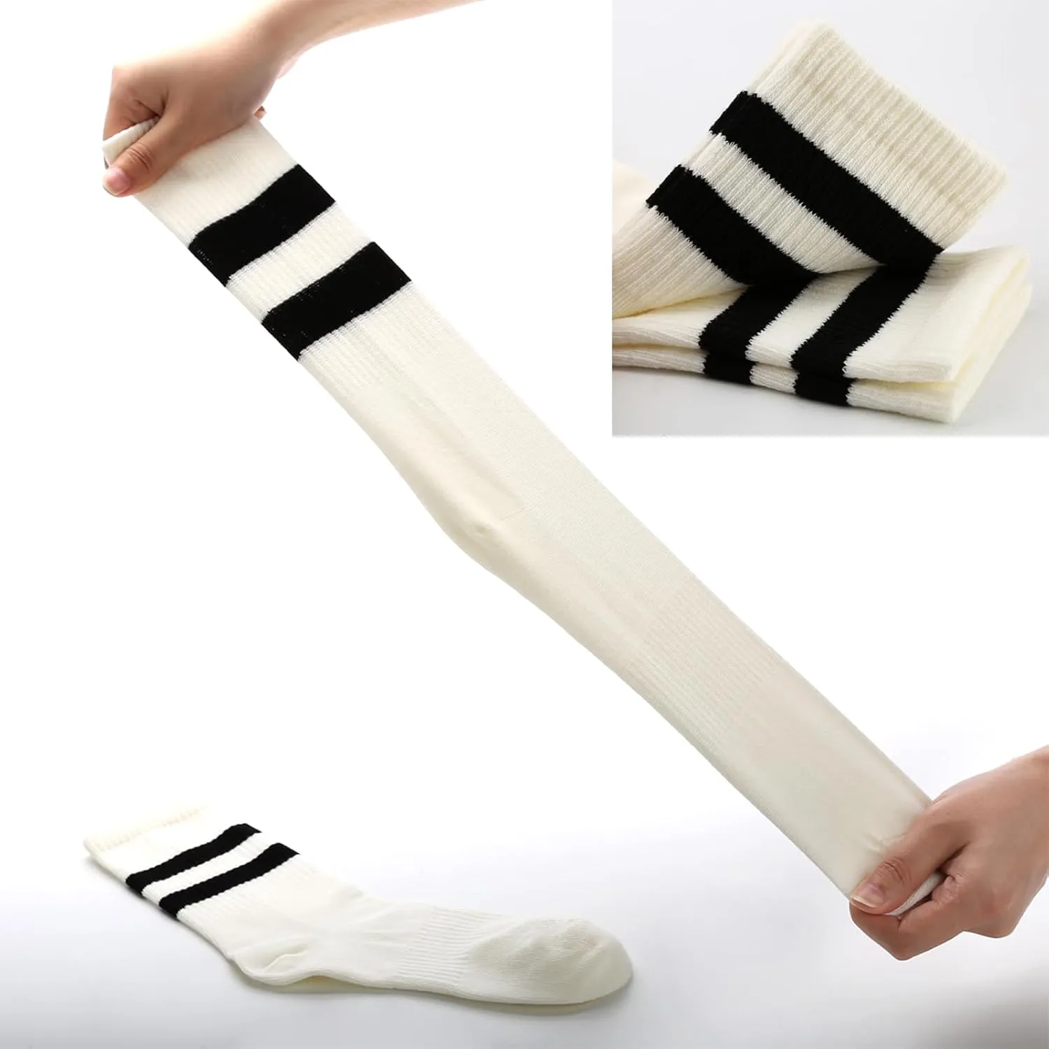 Crew Socks for Women - Seamless, 4 Pairs Cozy Cotton Socks, Casual Comfy Athletic Womens Socks, Size 6-9