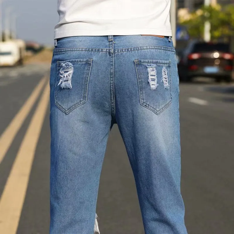Distressed Slim Fit Jeans