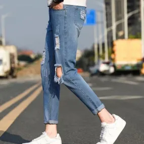 Distressed Slim Fit Jeans