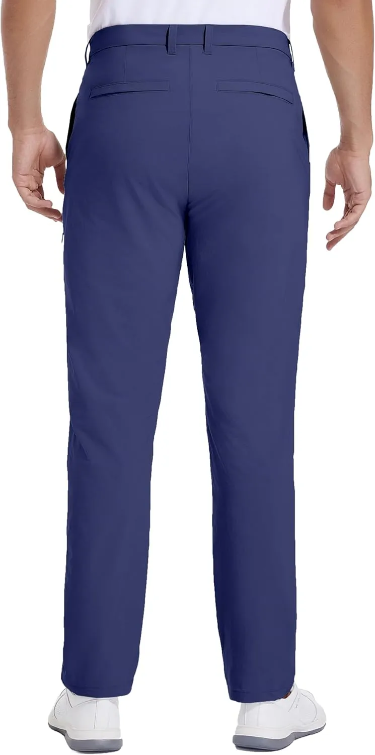 Golf Pants for Men Stretch Dress 30"/32"/34" Pants Quick Dry Lightweight Slacks Trousers for Business Casual Travel