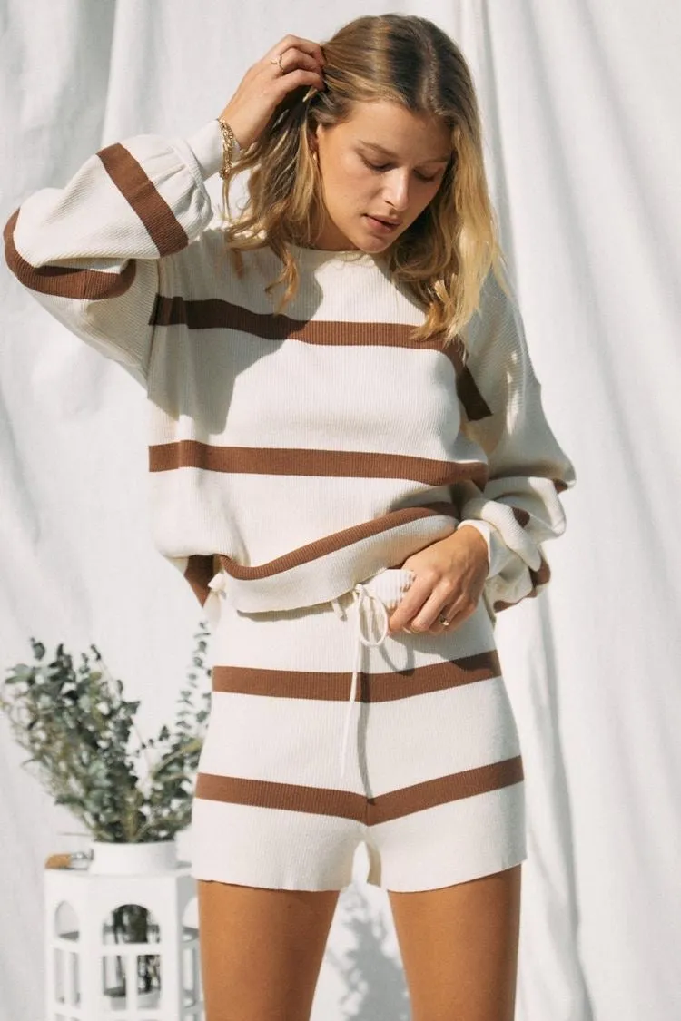 Ivory Savannah Striped Sweater