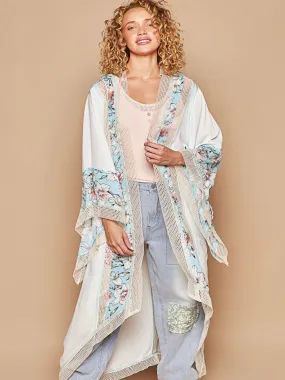 Lacey Woven Long Cardigan