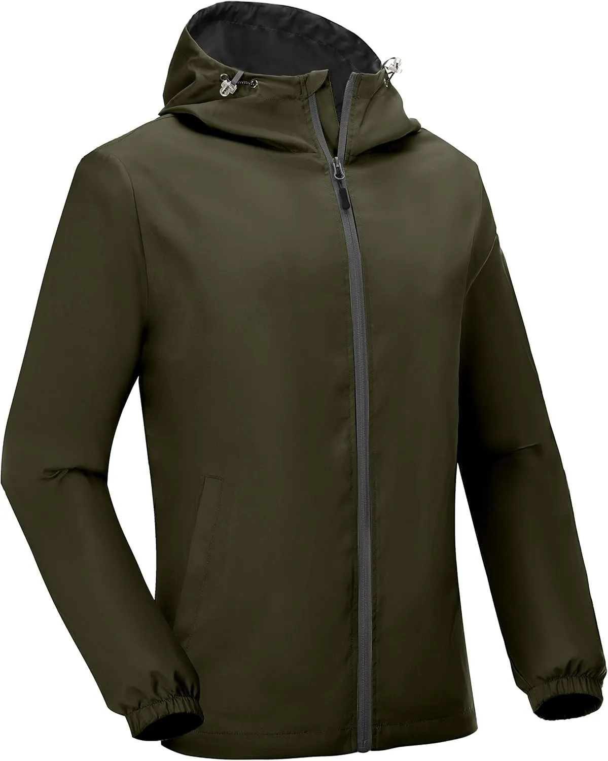 Little Donkey Andy Men’s Lightweight Breathable Windbreaker Golf Jacket UPF50  Windproof Outdoor Running Coat