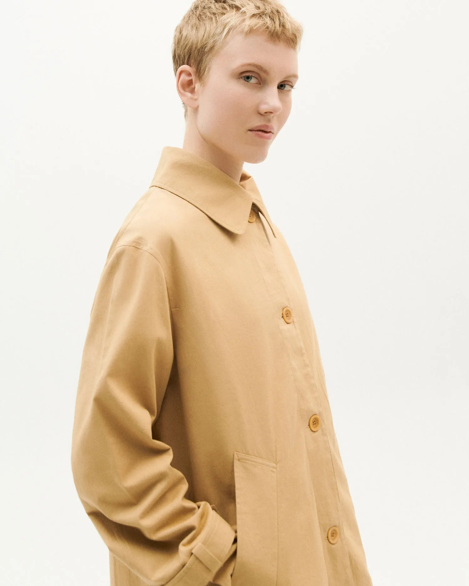 Macarena Oversize Jacket Camel Brown
