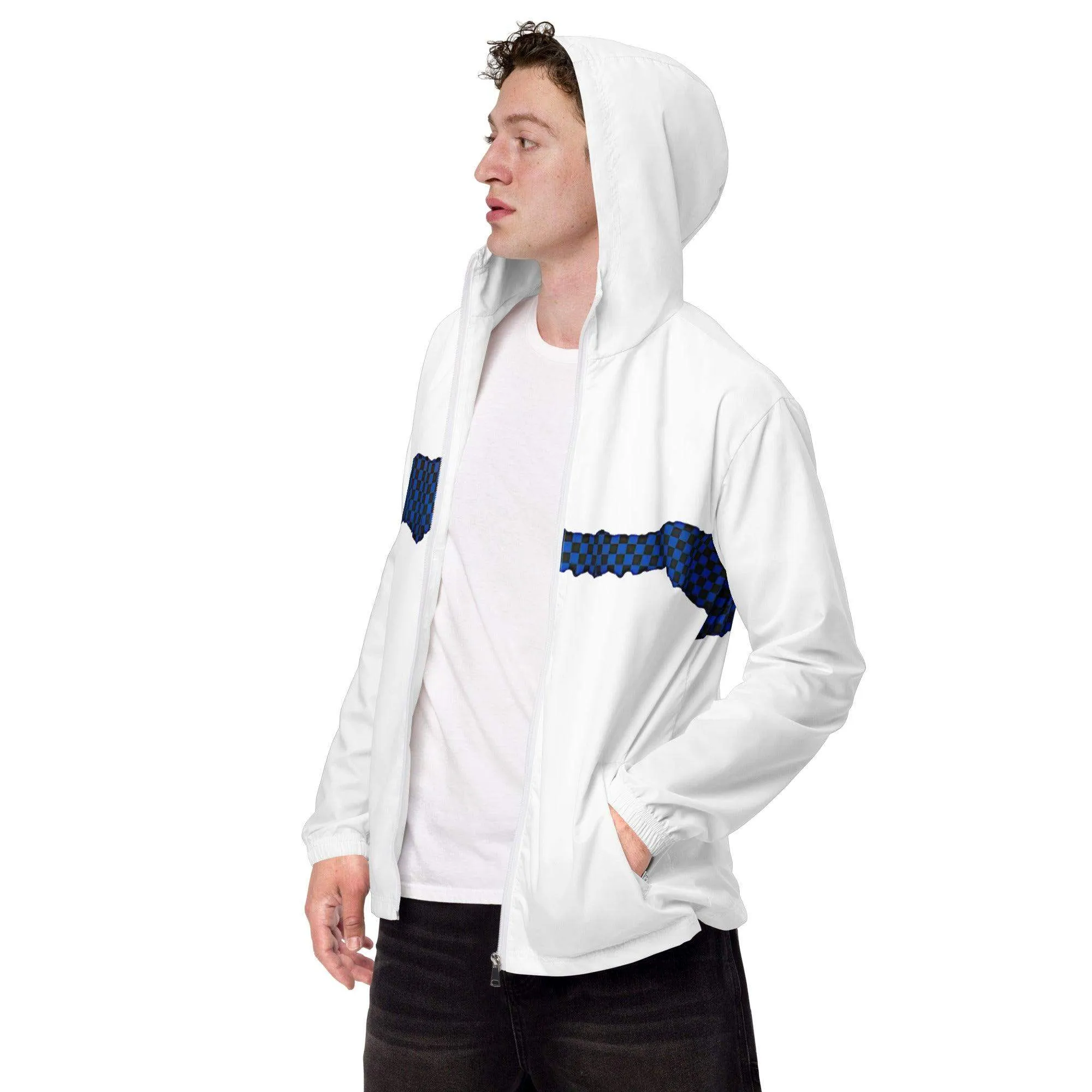 McEnroe Blue Check Windbreaker