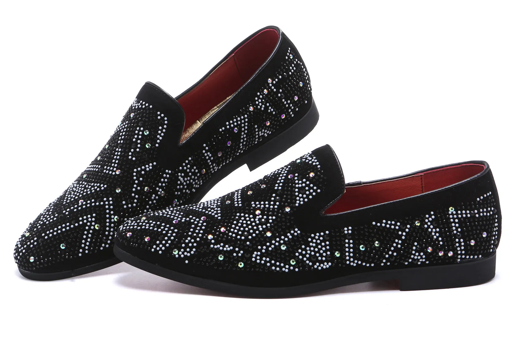 Men's Gemstones Smoking Loafers