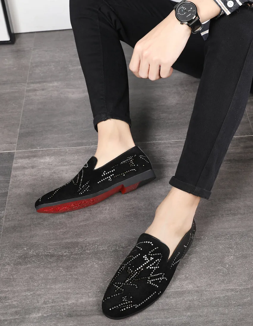 Men's Gemstones Smoking Loafers