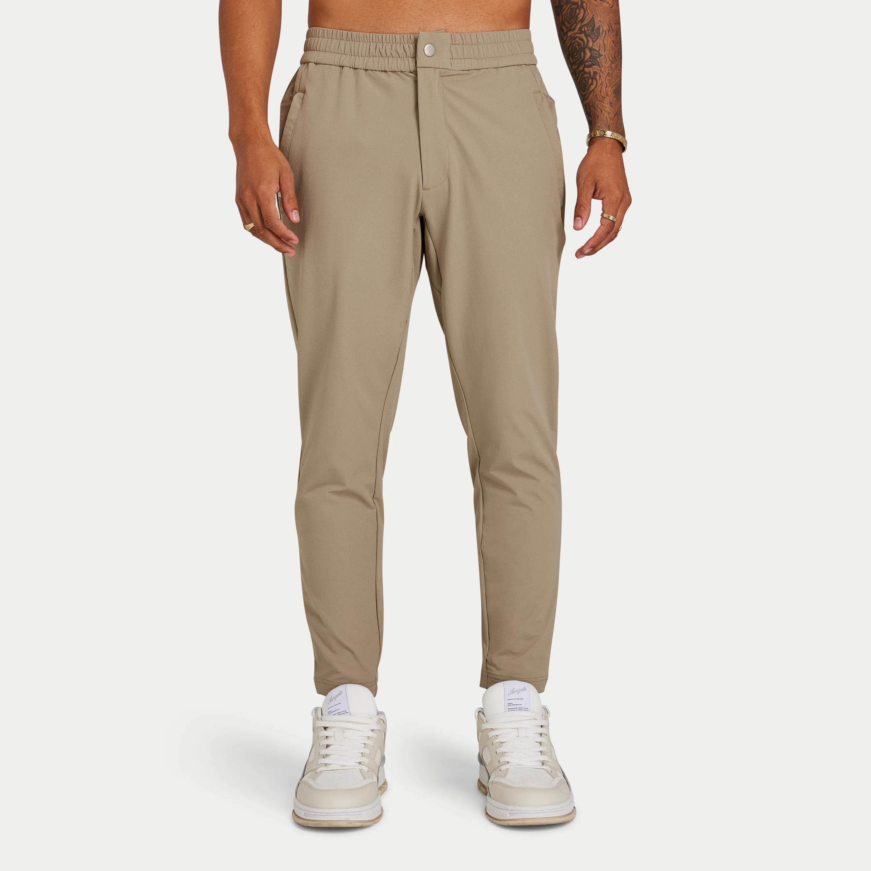 Mens Refined Tech Trouser - Grey Green