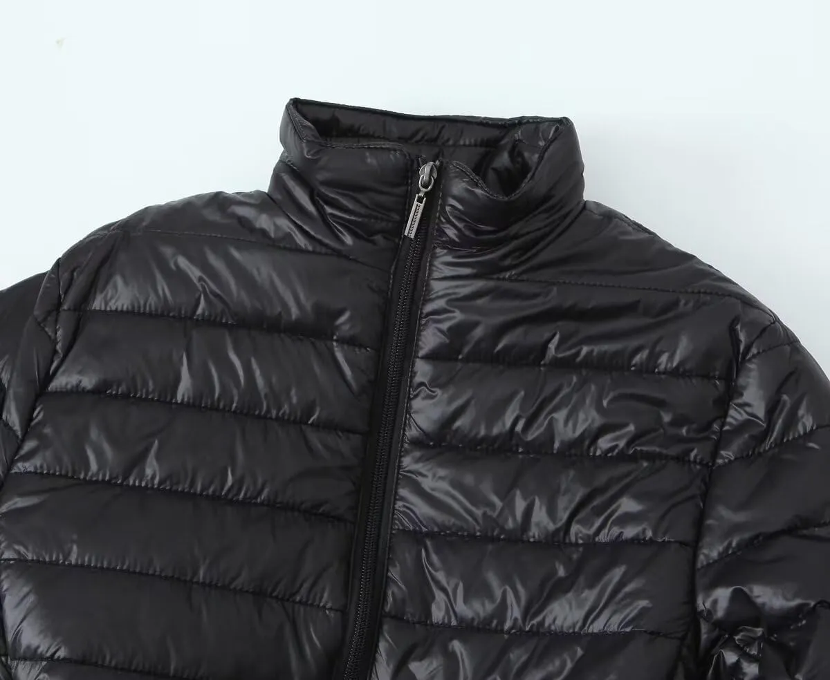 Mmoneyake Women Puffer Jacket Ultra Light Weight Short Down Jacket Insulated Quilted Warm Lightweight Winter Coat Outerwear