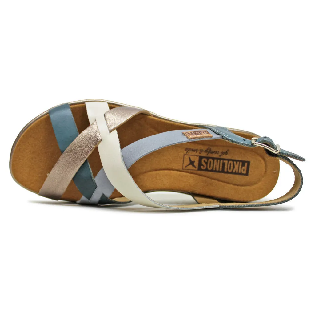 Pikolinos Palma Leather Women's Slingback Wedge Sandals