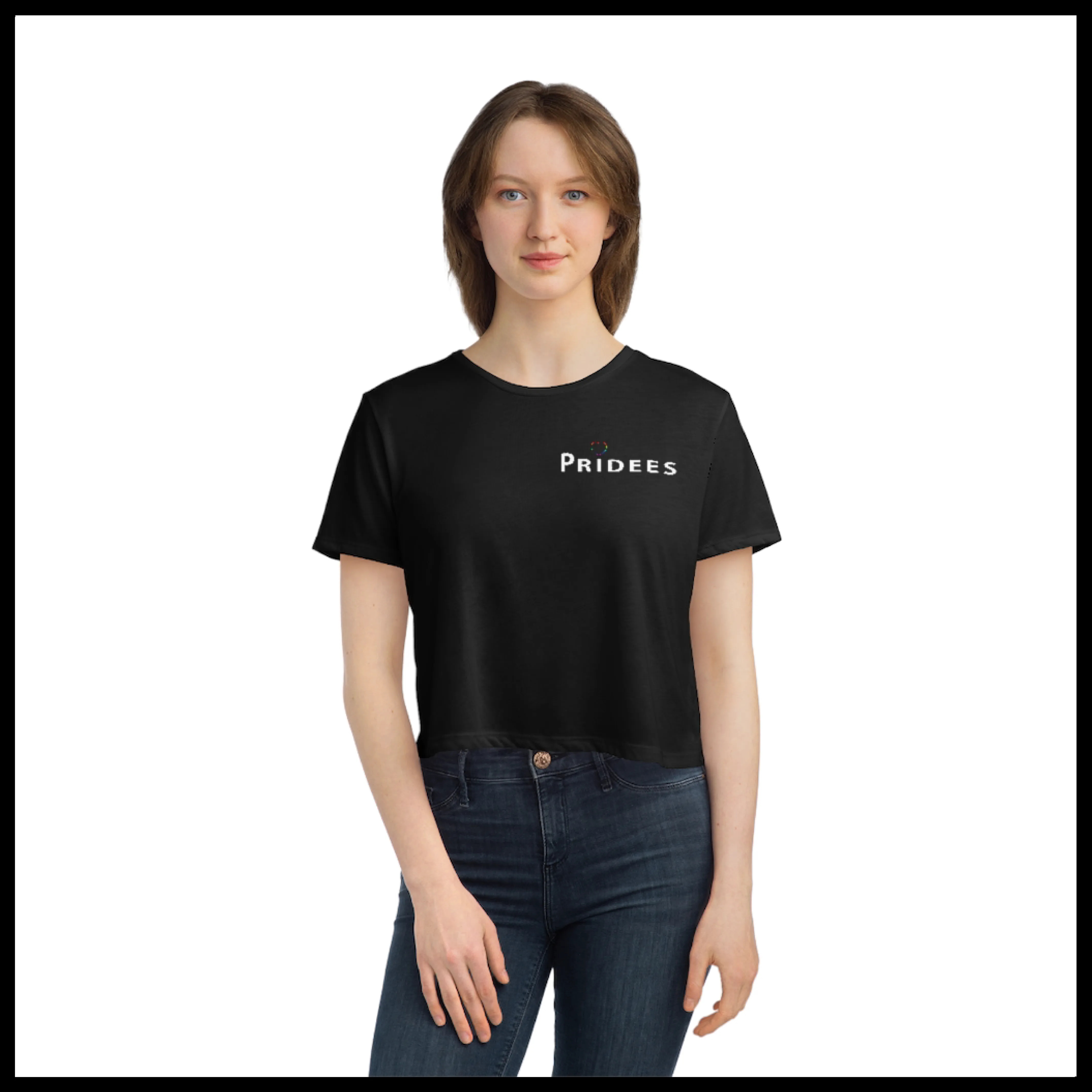 Pridees Flowy Cropped Tee