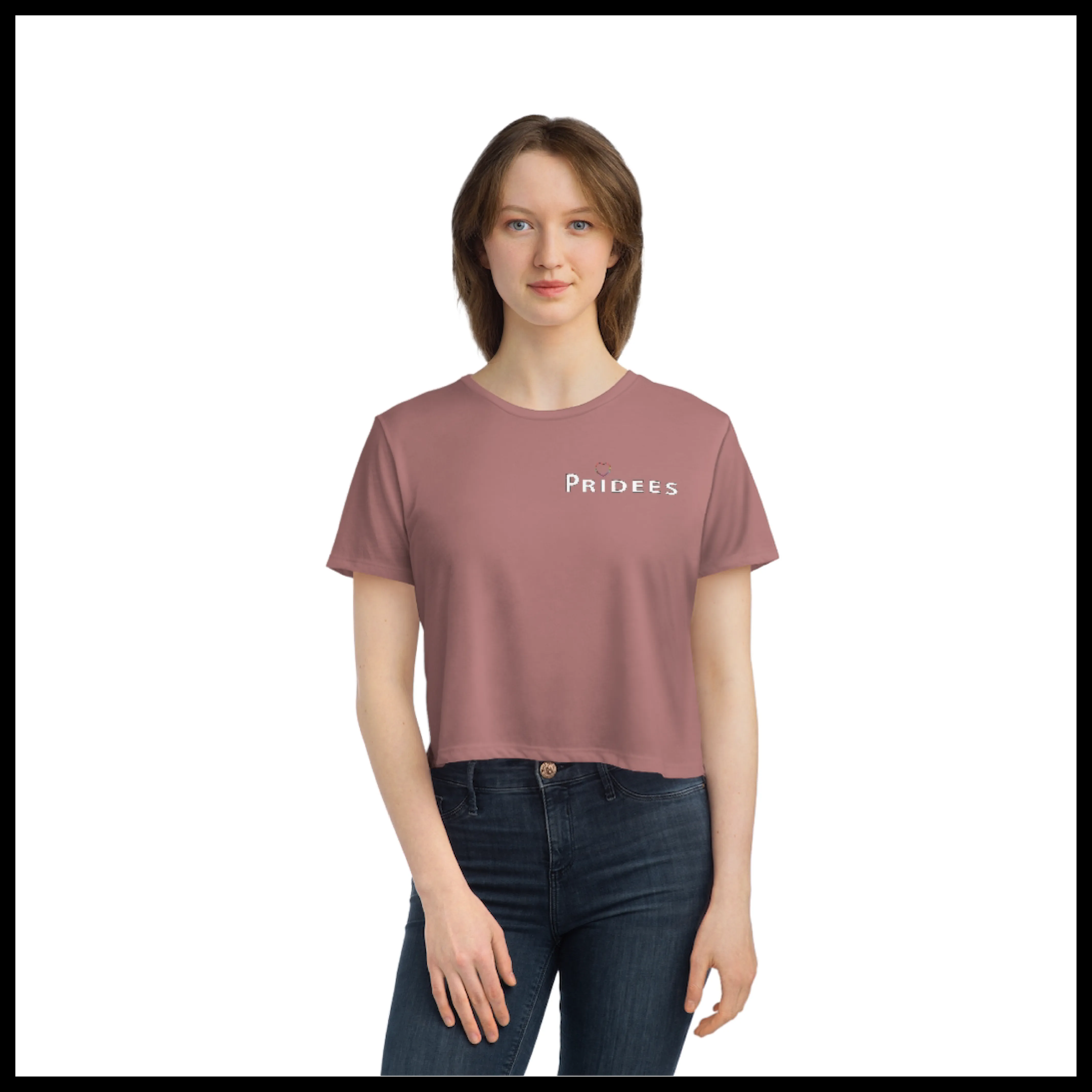 Pridees Flowy Cropped Tee