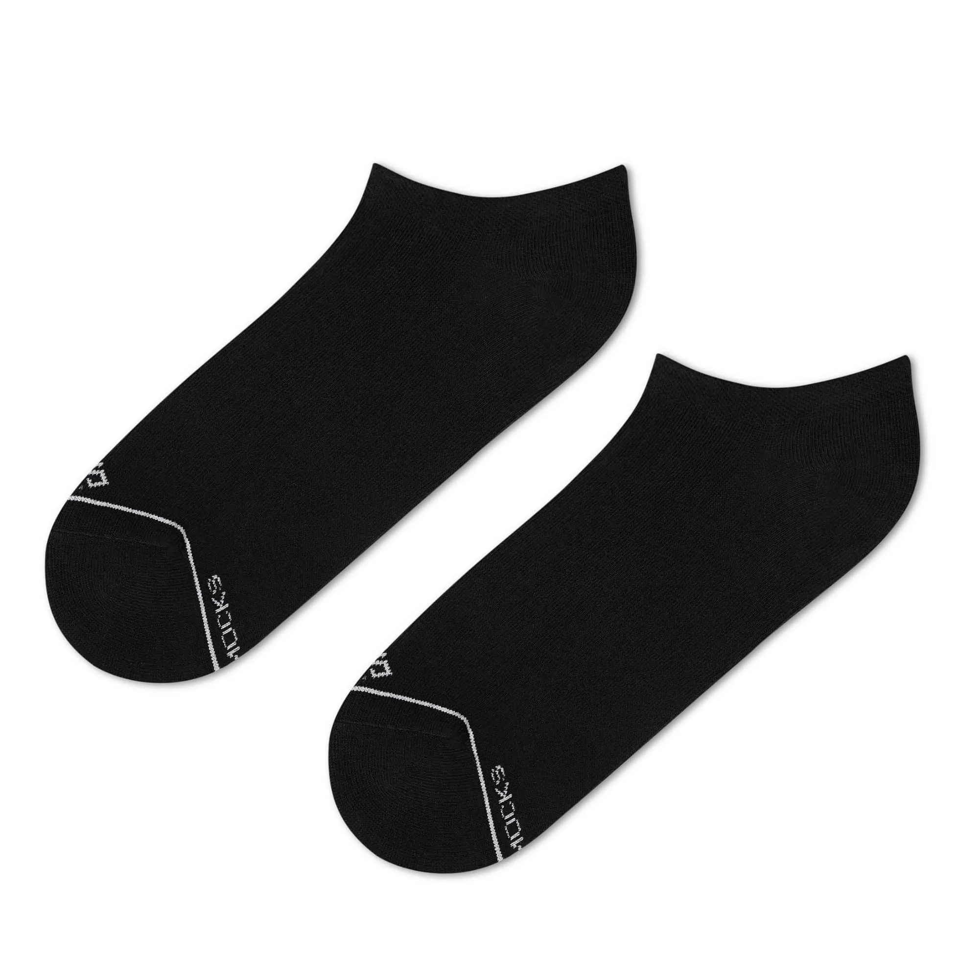 Refined Black Cotton Low Ankle Socks - Everyday Ease