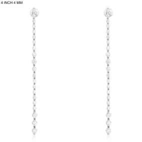 Refined Diamond Drape Danglers Earrings