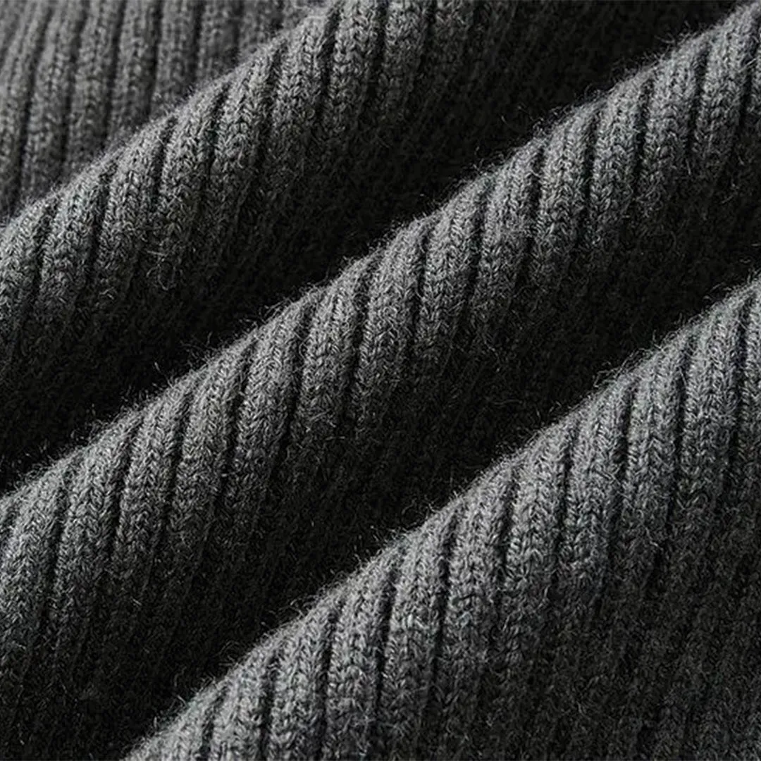 Ribbed Hooded Sweater