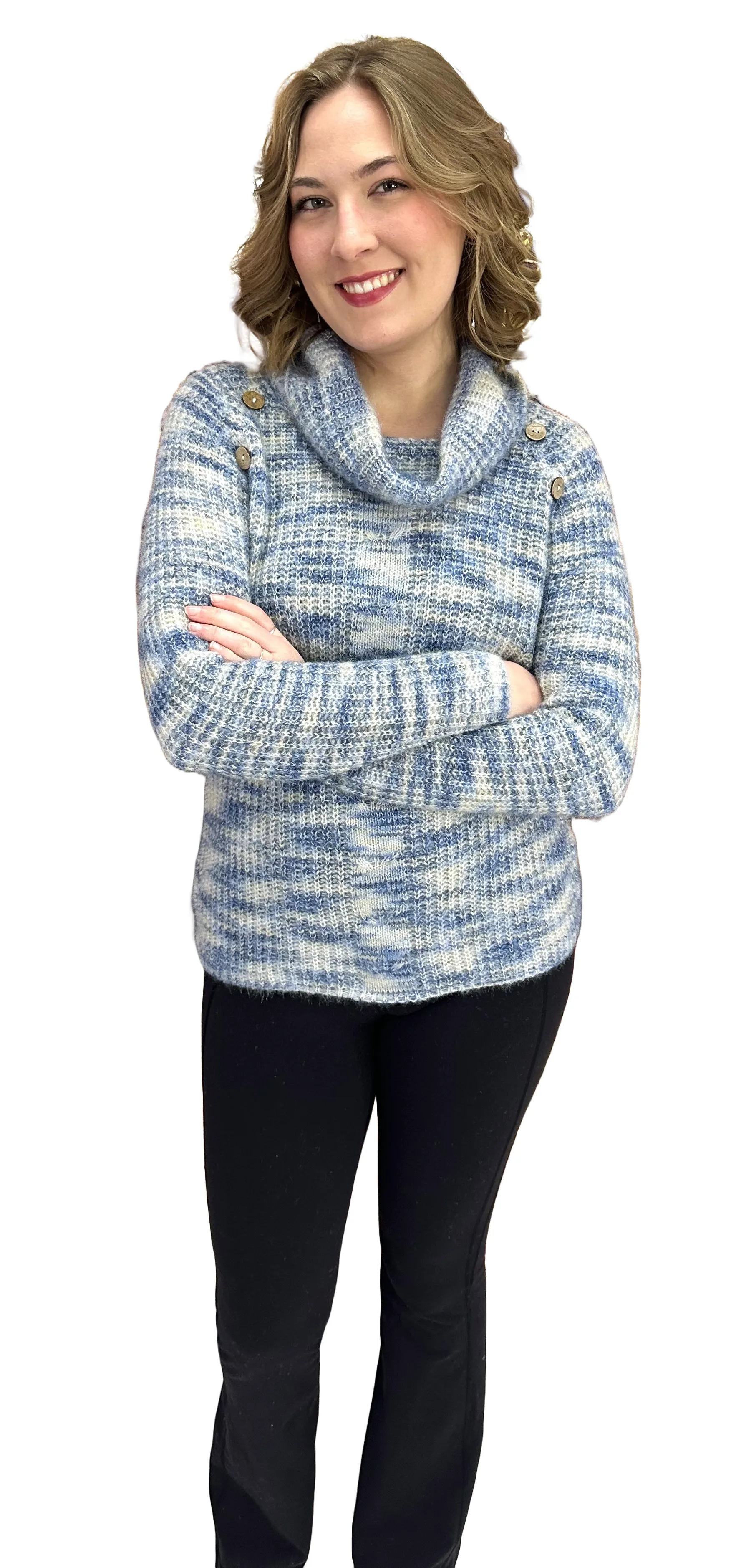 Soft Cowl Neck Sweater
