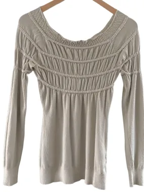 Soft Summer Sand Juliet Sleeve Cashmere Sweater