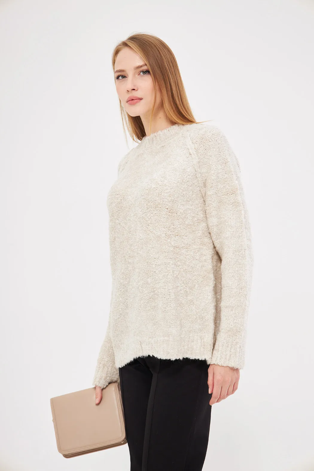 Soft Textured Knit Sweater