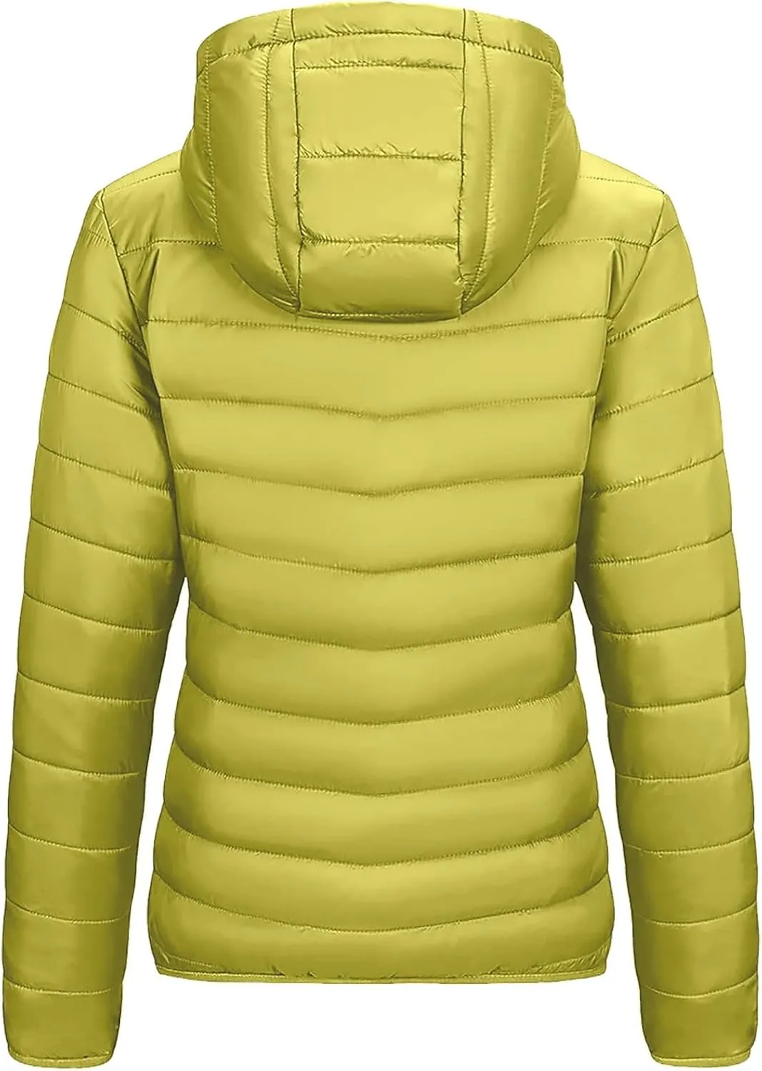 Uillui Womens Hooded Packable Puffer Jacket Light Weight Short Down Jacket for Hiking Travel Quilted Warm Short Winter Coats