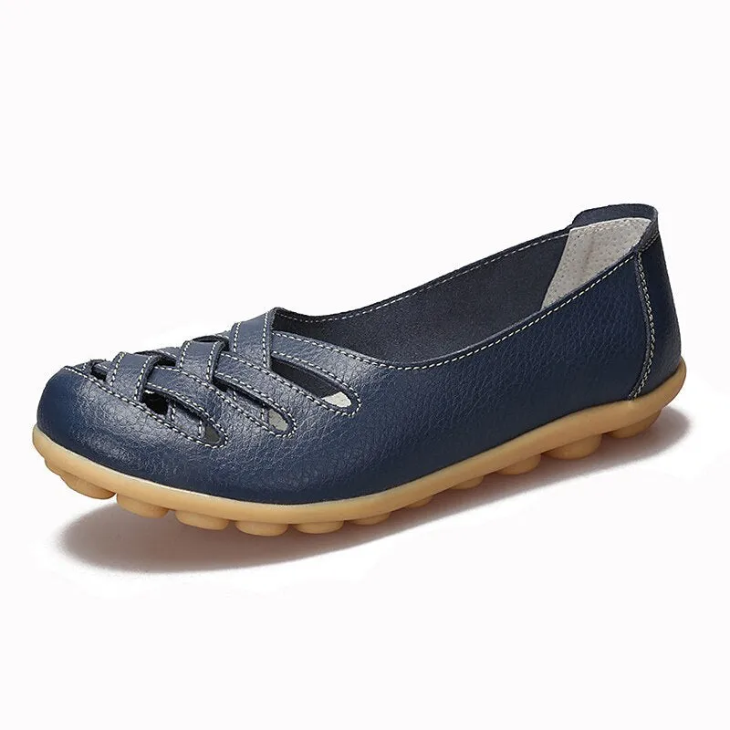 Vanccy Women's Comfort sofe pu Slip On Loafer