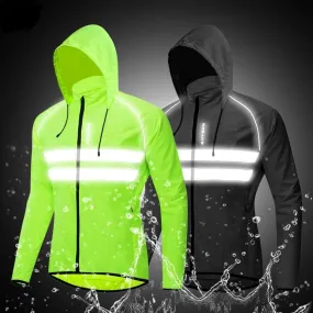 Windproof and Waterproof Hooded Jackets for Cycling, Jogging and for All Seasons