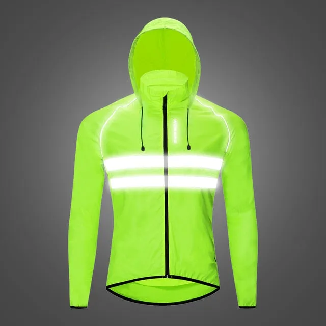 Windproof and Waterproof Hooded Jackets for Cycling, Jogging and for All Seasons