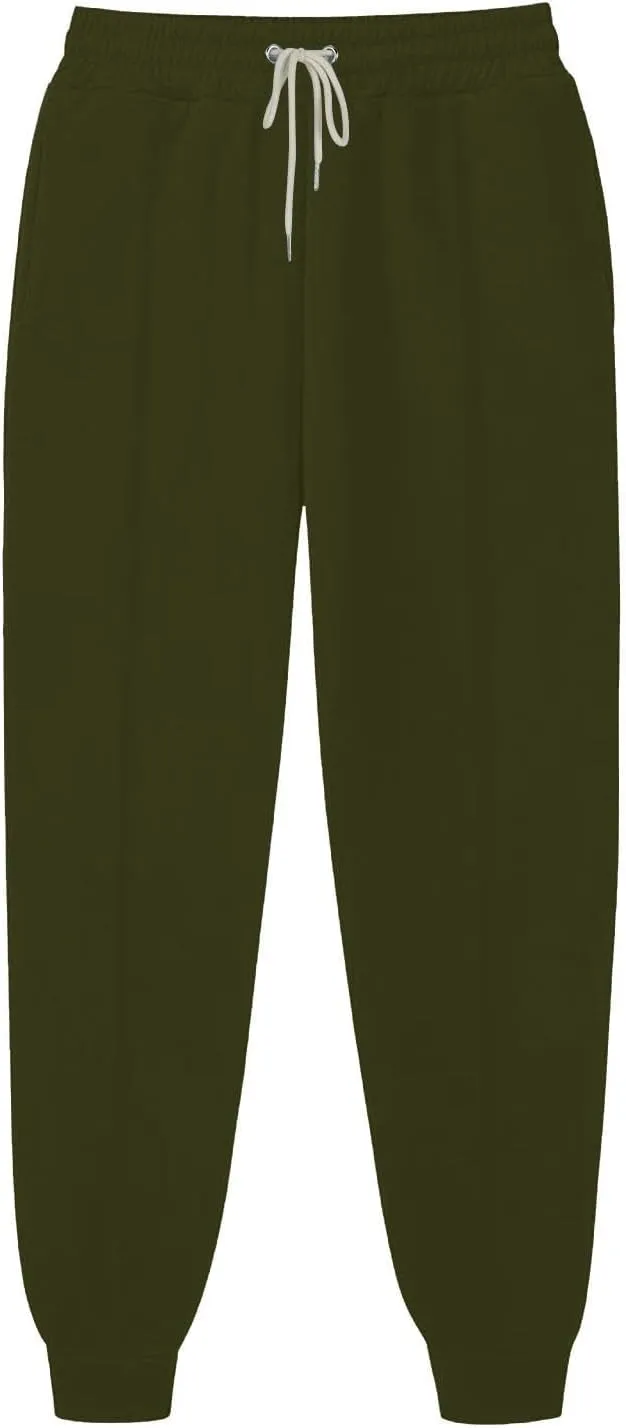 Womens Comfy Sweatpants High Waisted Athletic Joggers Fleece Lined Sweatpants Loose Casual Sports Sweatpants