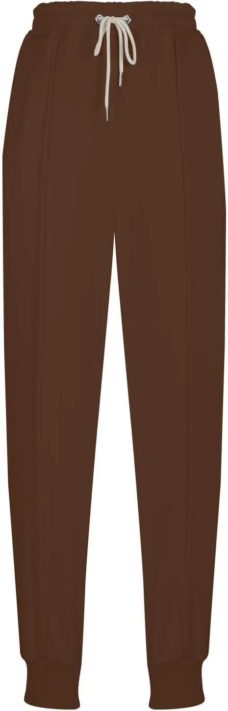 Womens Comfy Sweatpants High Waisted Athletic Joggers Fleece Lined Sweatpants Loose Casual Sports Sweatpants