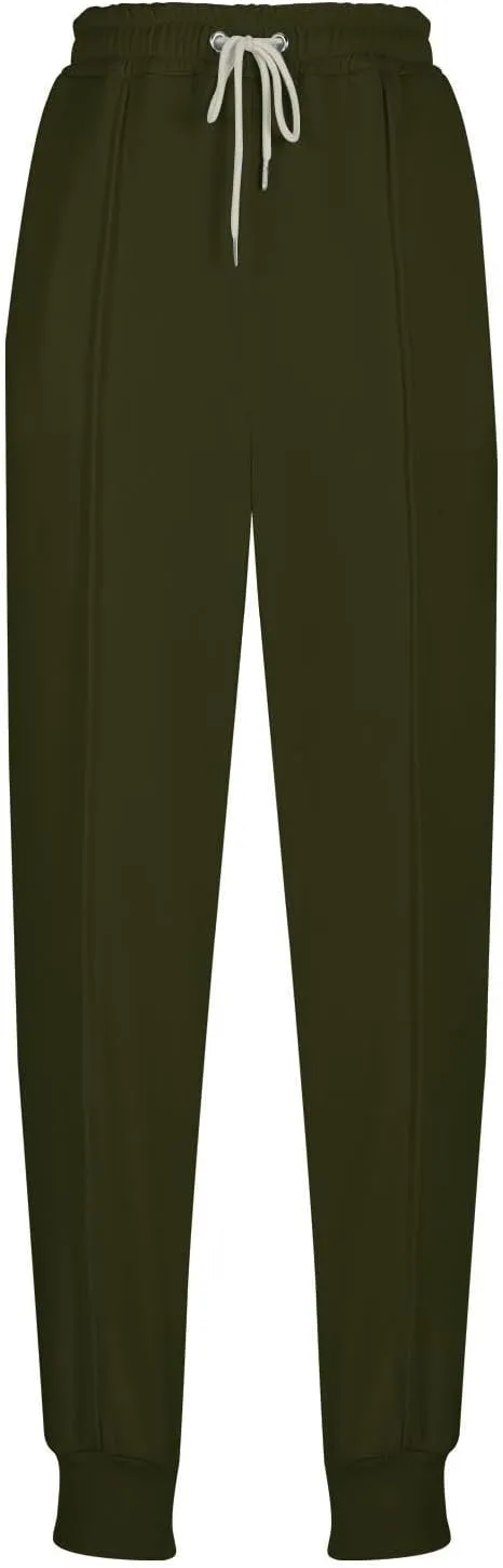 Womens Comfy Sweatpants High Waisted Athletic Joggers Fleece Lined Sweatpants Loose Casual Sports Sweatpants